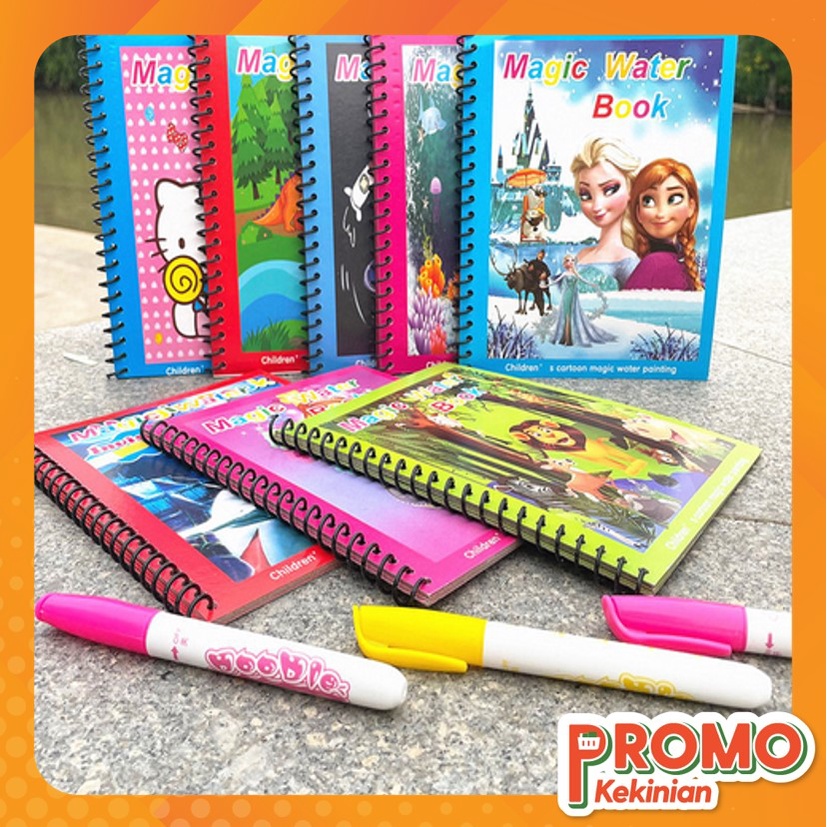 

PROMO KEKINIAN S5745 Buku Gambar Pen Air / Buku Gambar Ajaib Buku Mewarnai / Magic Water Book Buku Mewarnai Ajaib Dengan Spidol Air