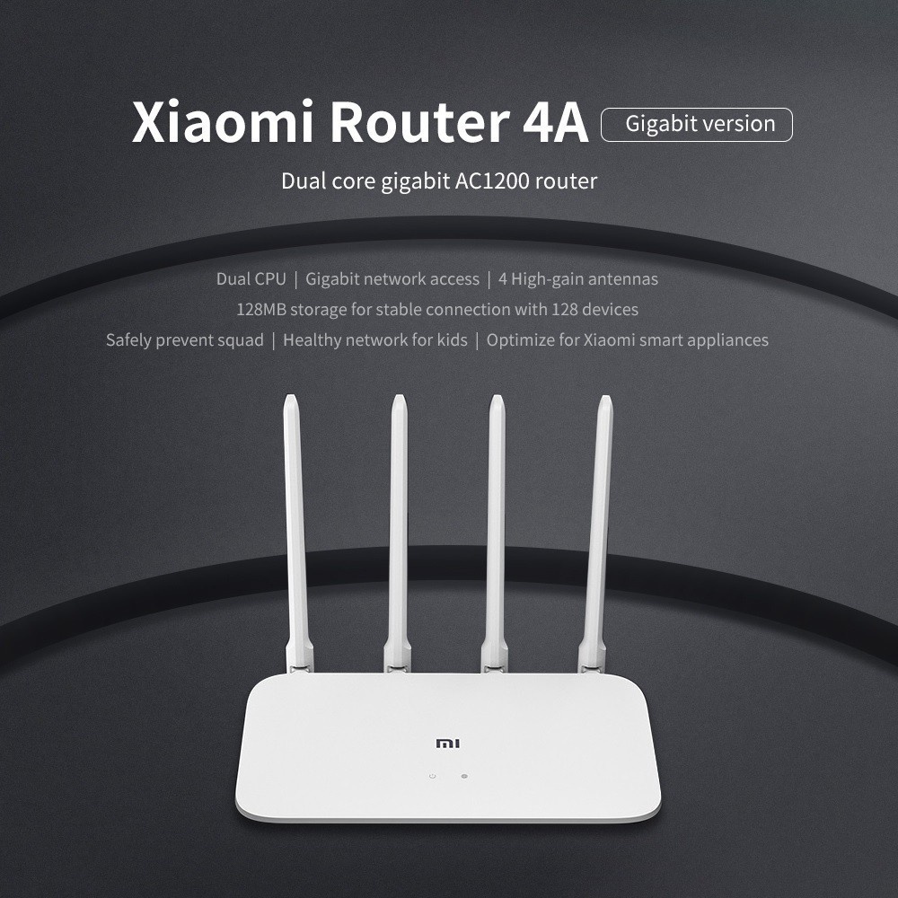 AKN88 - XIAOMI Mi Router 4A Gigabit Version - Dual Band WiFi 128MB 4 Antennas