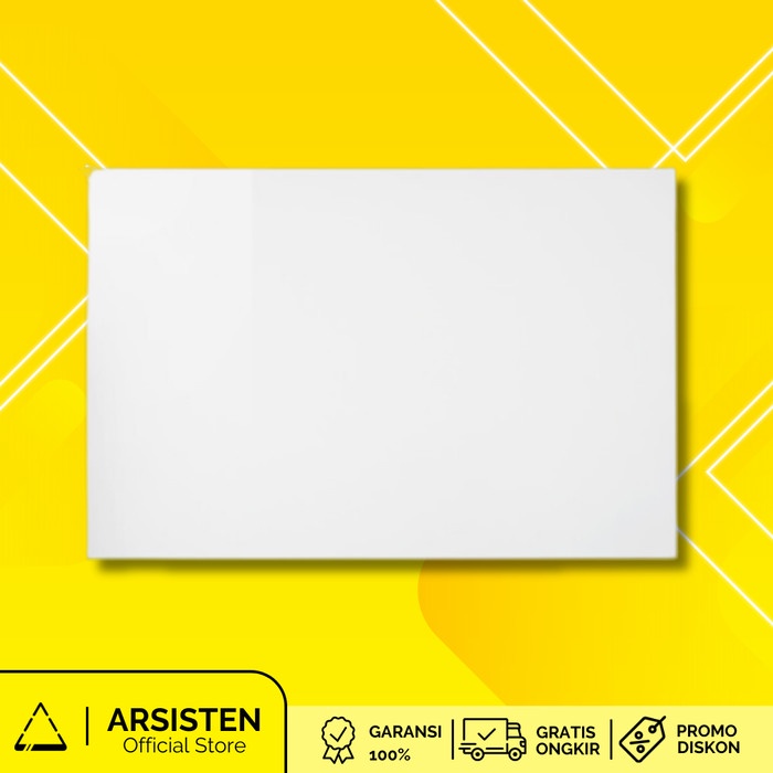 

Papan memo tempel mading magnetik serbaguna papan kapur hitam 40x60 cm - Putih