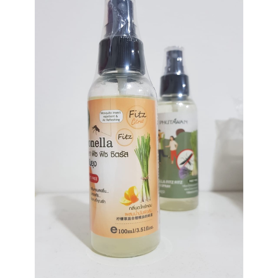 PHUTAWAN MOSQUITO SPRAY CITRONELLA NEW PACKAGING