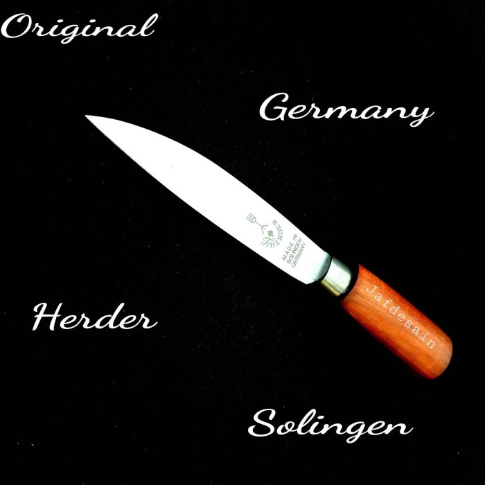 Pisau Cap Garpu Asli Herder Solingen Jerman 4 inch - Tanpa Sarung