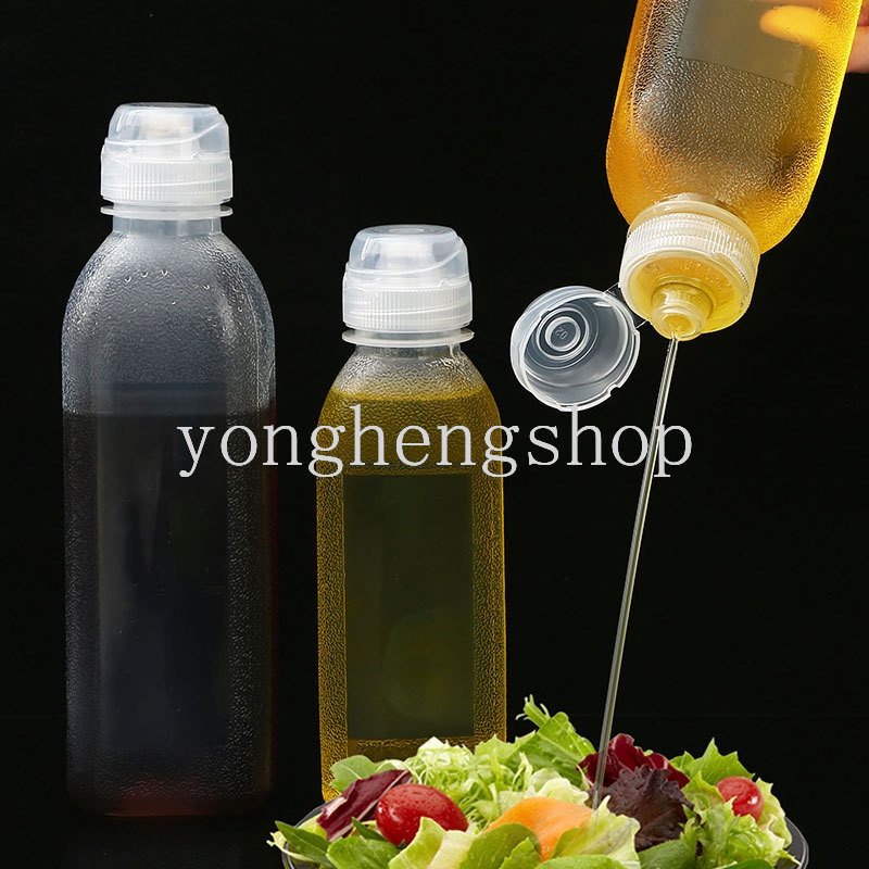 300ml /500ml Squeeze Oil Bottle Dispenser Minyak Wadah Bumbu Masak Kecap Cuka Mustard Olive Oil Bottle Anti Bocor Screaming Oilbottle Dapur Gadget