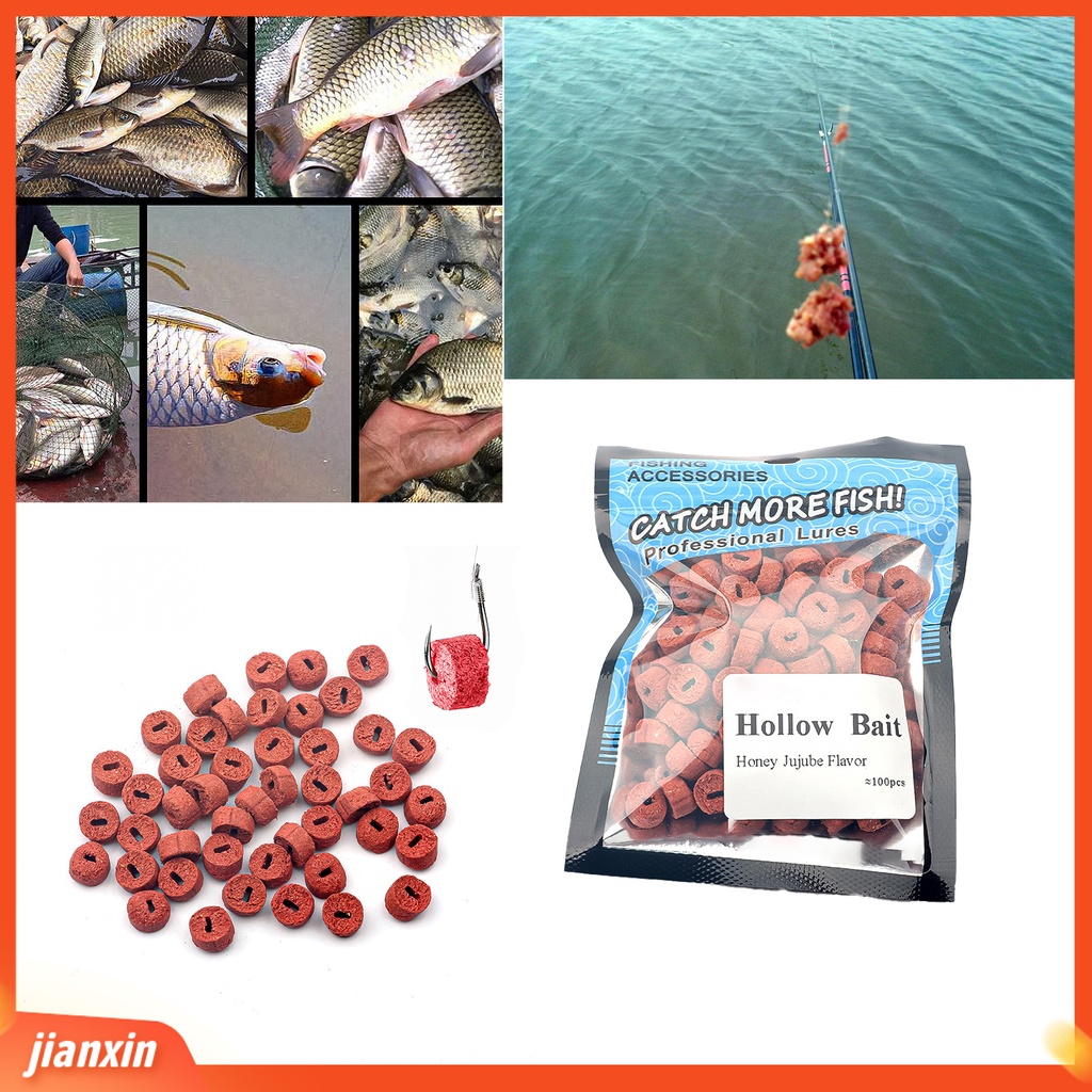 (In Stock) Umpan Merah Berongga Buatan Menarik Ramah Lingkungan Partikel Serangga Umpan Pancing Rumput Ikan Gurame Umpan Untuk Angling