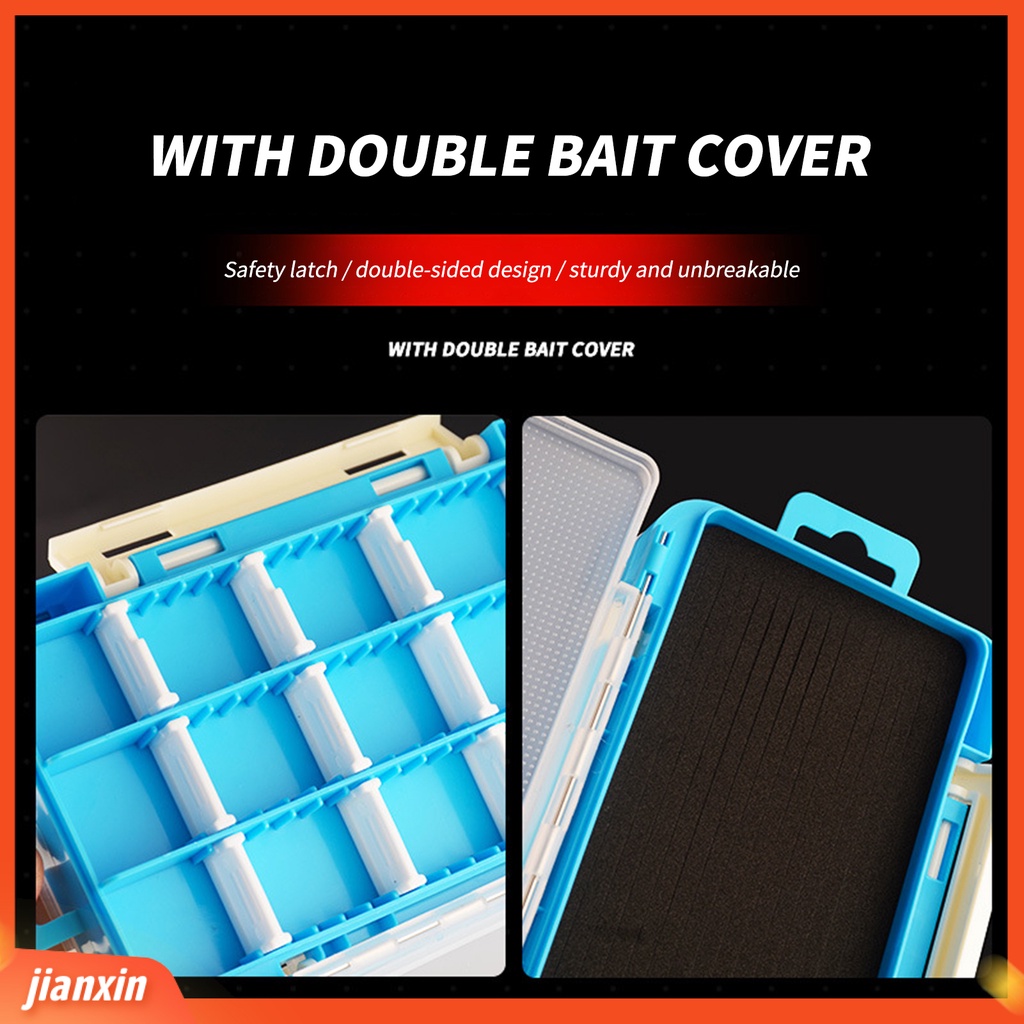 (In Stock) Kotak Umpan Pancing Dengan Pegangan Anti Gores Kapasitas Besar Tahan Korosi Case Umpan Pancing Anti Cacat Untuk Olahraga