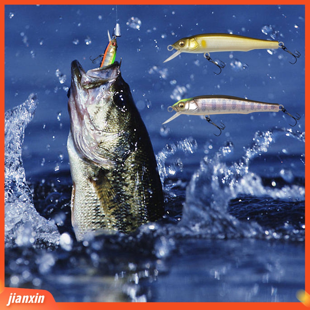 (In Stock) 5G /70MM Umpan Pancing Kait Tajam Kulit Hidup 3D Fisheyes Warna Terang Simulasi Aliran Memancing Tenggelam Pensil Umpan Buatan Untuk Outdoor