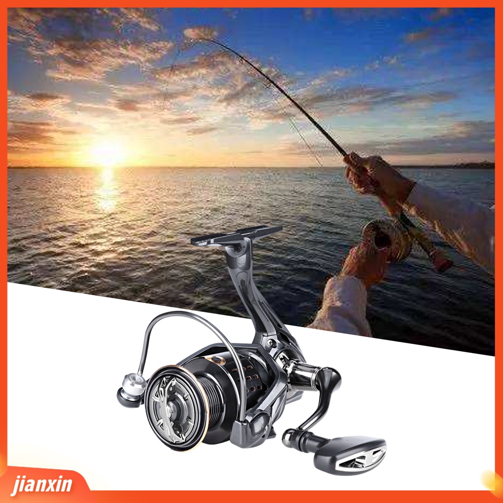 (In Stock) Gapless Fishing Reel Kekuatan Tinggi Anti-deformation Metal Arm Rocker Spinning Reel Fishing Tackle