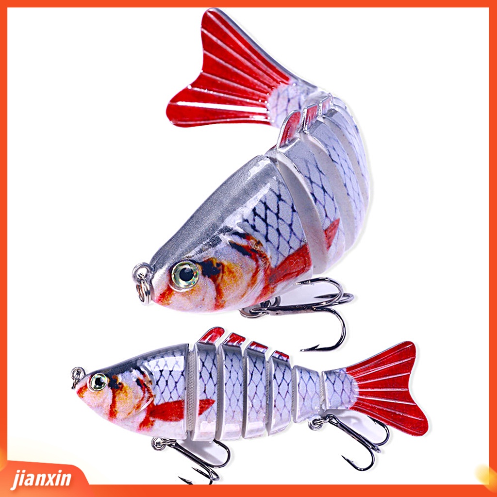 (In Stock) Umpan Multi-Bagian 2kait Treble Tajam Duri 7bagian Tahan Karat Kekuatan Tinggi 3D Fisheyes Lure Bait Outdoor Tackle