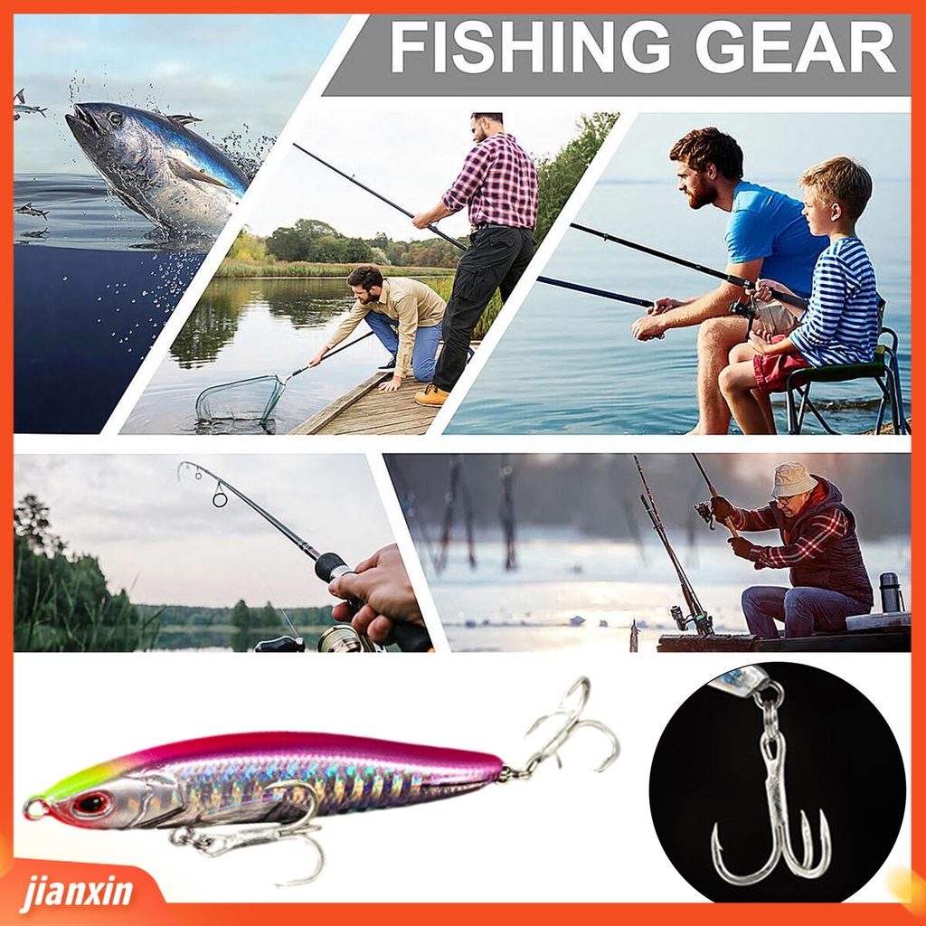 (In Stock) 7.5cm /9g Umpan Bionik Simulasi Menggoda Kait Treble Realistis Angling Tenggelam Pensil Mikro-object Umpan Memancing Luar Ruangan