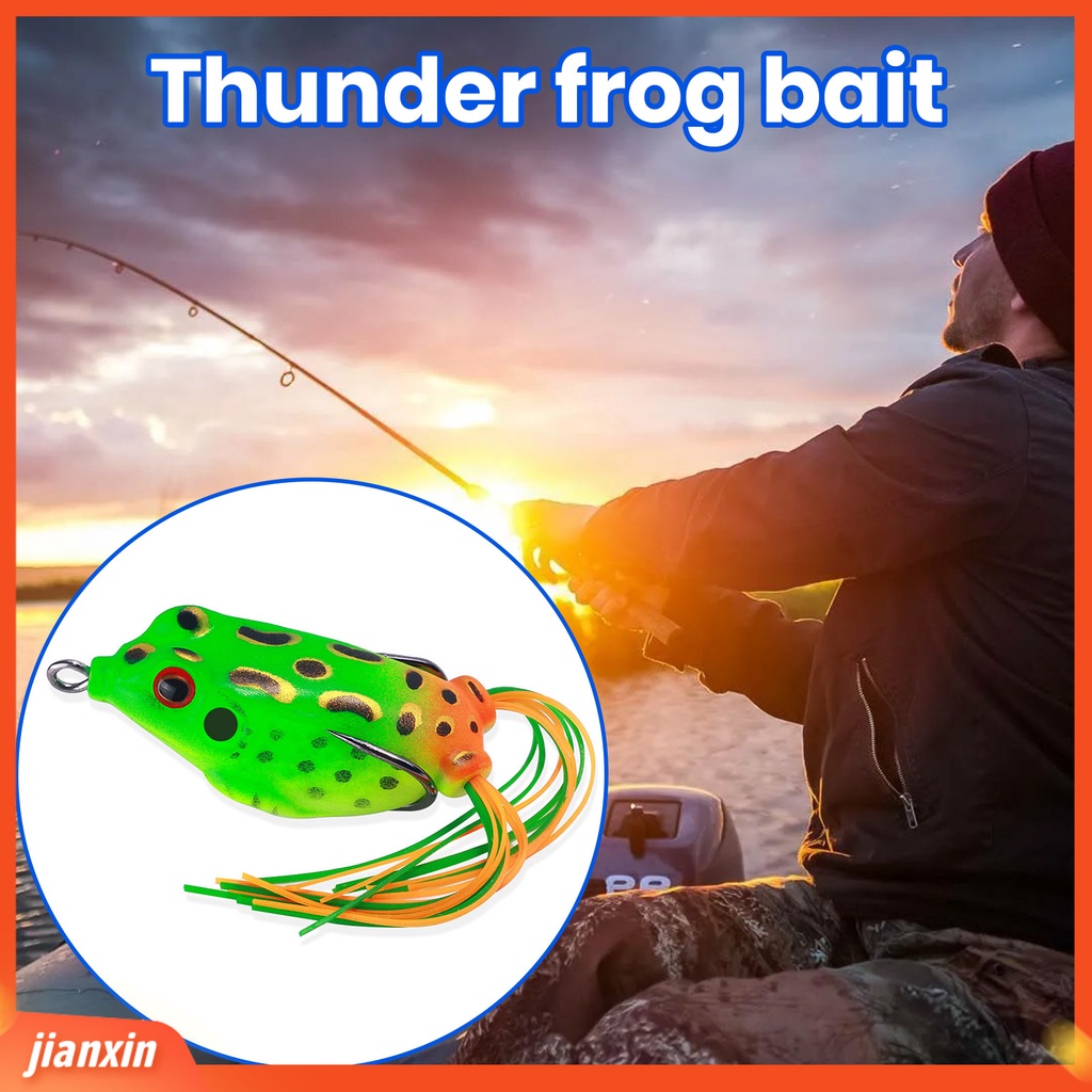 (In Stock) 6cm /12.5g Umpan Bionic Tajam Kait 3D Mata Kodok Desain Simulasi Realistis Angling Ikan Hitam Jalan Umpan Palsu Memancing Luar Ruangan