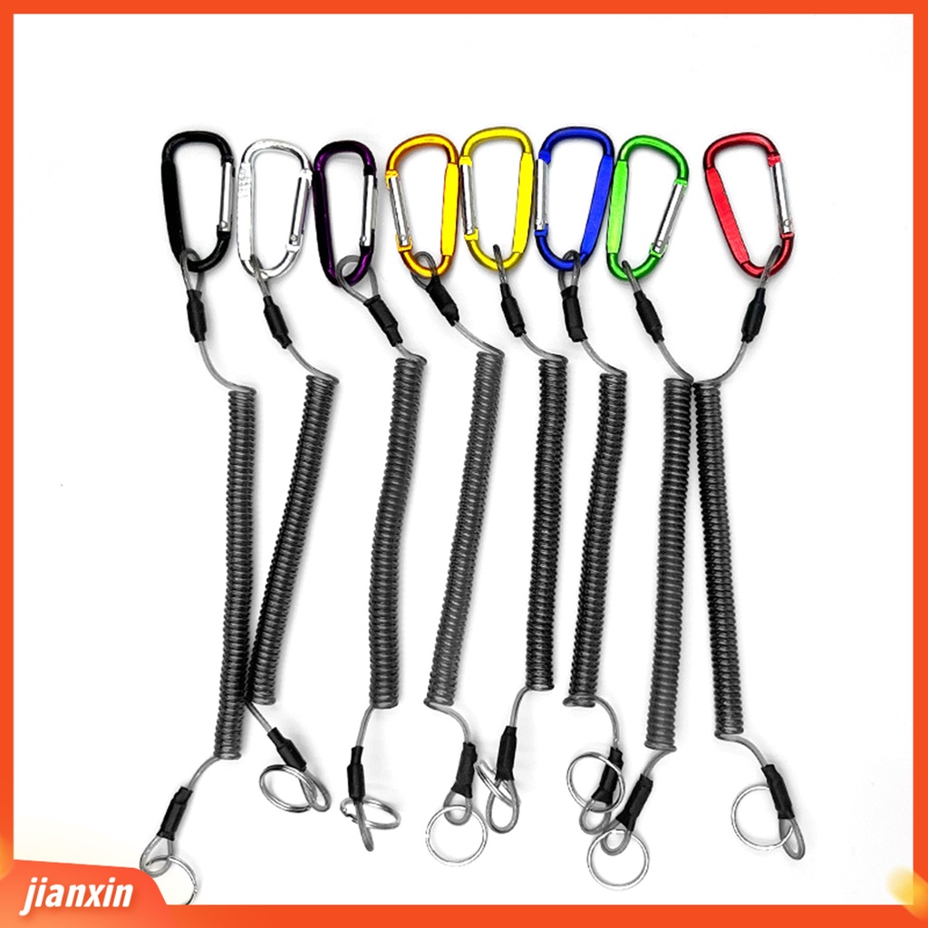 (In Stock) 1set Tali Pelepas Batang Ketangguhan Peregangan Tinggi Kekuatan Penarikan Kuat Pelepas Cepat Gantungan Kunci Cincin Pengait Penggemar Pancing