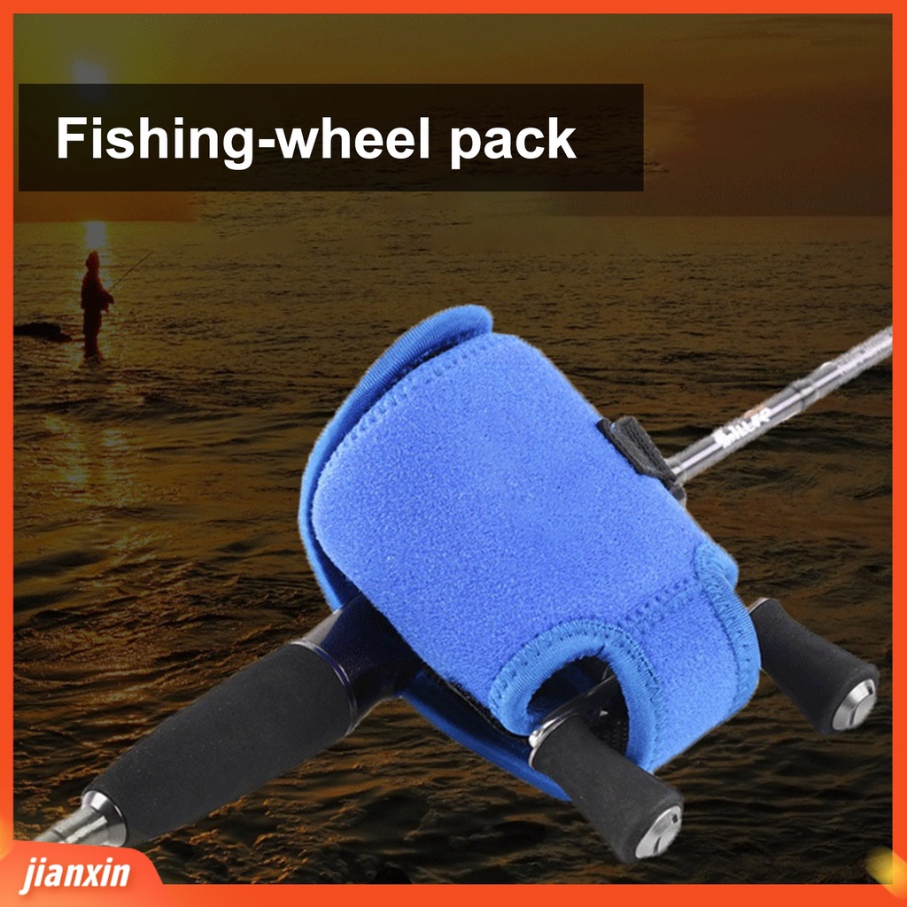 (In Stock) Tas Gulungan Pancing Safety Anti-slip Multicolor Magic Stiker Water Drop Reel Case Pelindung Lengan Untuk Outdoor