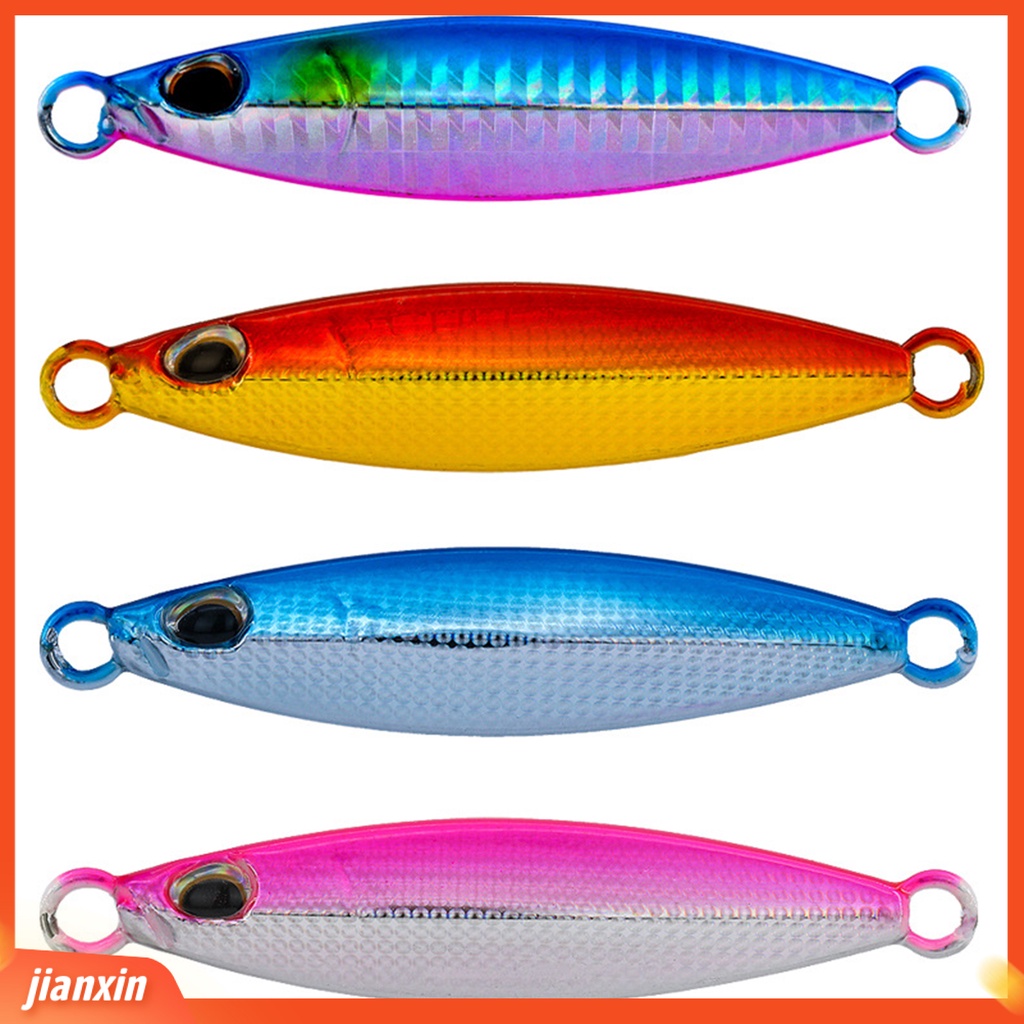 (In Stock) 40g /60g Umpan Pancing Metal Asimetris Reflektif Ketangguhan Yang Baik Jigging Lure Untuk Memancing