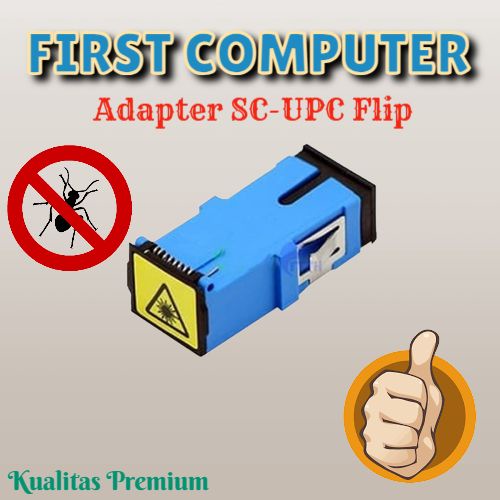Adapter Fiber Optic SC UPC Flip Eceran