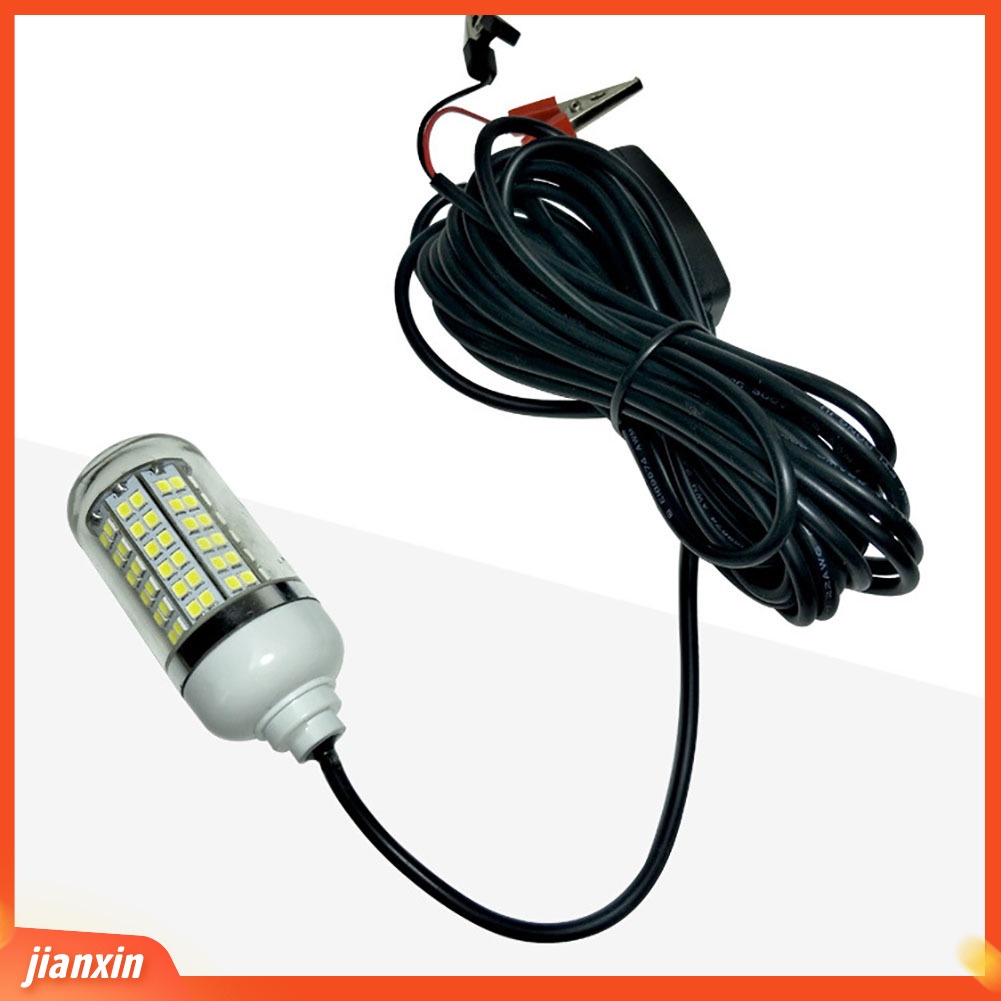 (In Stock) 12V 15W Super Terang Bawah Air 108LED Malam Memancing Cahaya Menarik Ikan Lampu