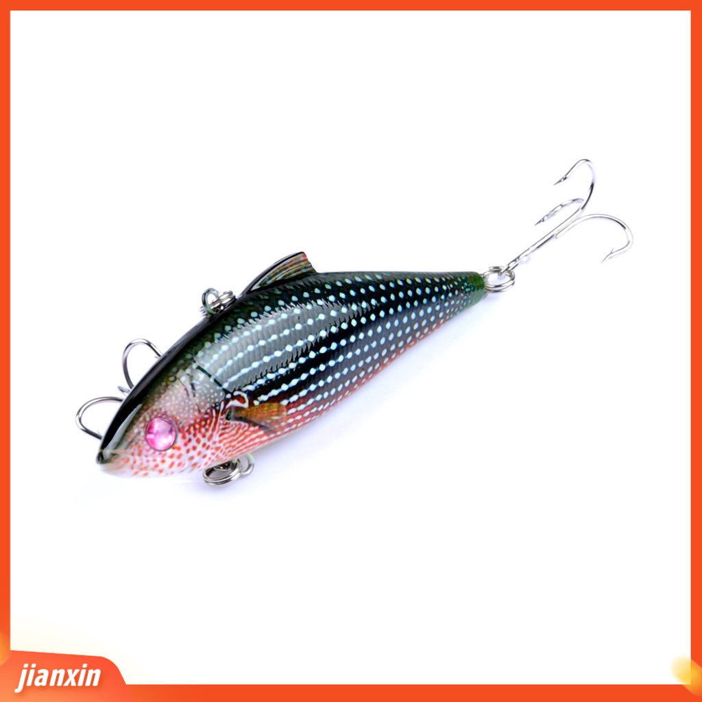 (In Stock) Warna-Warni Dicat ABS 3D Mata Ikan Bionic VIB Memancing Hard Lure Umpan Hooks Alat