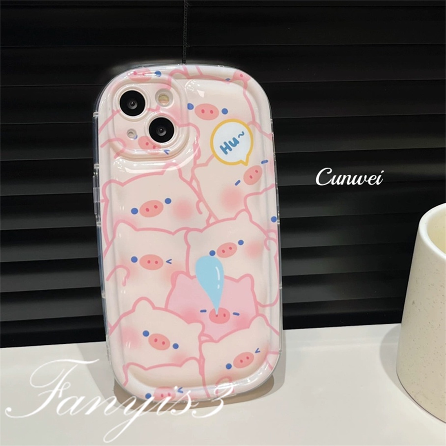 Vivo Y36 Y02 Y16 Y35 V25 V25e Y22 Y22s Y02s Y15A Y15S Y01 Y21 Y21s Y20 Y20s Y17 Y15 Y12 Y11 Y1s Y91C Y91i Y33s Y20i Y12s Y51 Y31 Y50 Y30i Lovely Sleepy Pig Casing Ponsel TPU Soft Cover