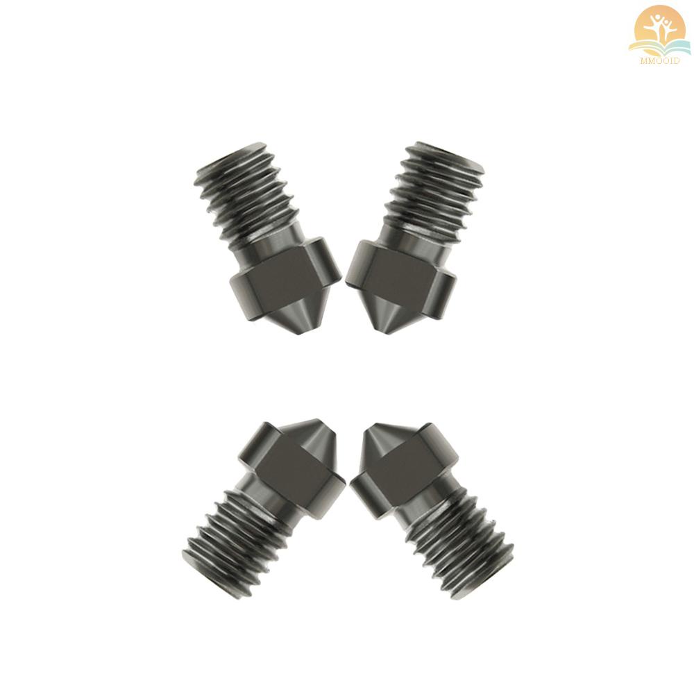 In Stock 4pcs Nozzle Baja Keras V6 Nozel 0.6mm Untuk Filamen 1.75mm Untuk Bagian Printer 3D