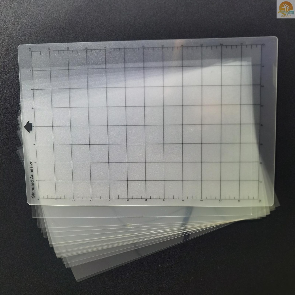 In Stock 20PCS Lembaran Stensil Kosong 8x12in Dengan 3pcs Alas Pemotong Pengganti Non-Slip Gridded Standard Adhesive Cutting Mats Bahan Template Mesin Pemotong Kompatibel Dengan Silho