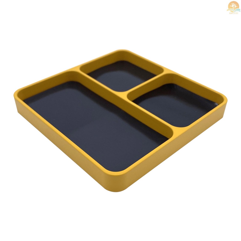 In Stock Magnetic Desktop Sekrup Tools Parts Tray Holder Penyimpanan Piring Kotak Case Organizer Untuk Bagian Logam Sekrup Soket Baut Pin Organisasi