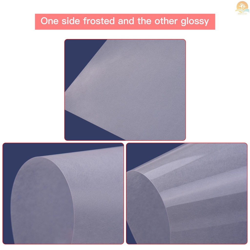 In Stock 25lembar Tembus Printable Shrink Films Kit Shrinky Art Film Paper Heat-Shrink Sheets Dapat Dicetak Untuk Printer Inkjet Untuk DIY Liontin Anting Gantungan Kunci Ornamen