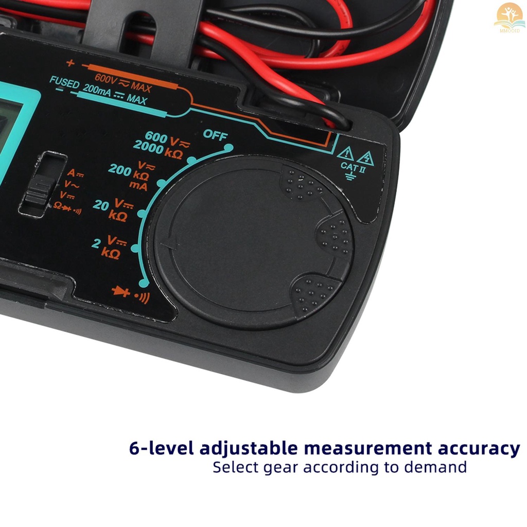 In Stock Mini Pocket Digital Multimeter Tester Jangkauan Manual DMM DC/AC Voltage /DC Ampli Arus/Ohm /Diode Dan Alat Ukur Tes Kontinuitas