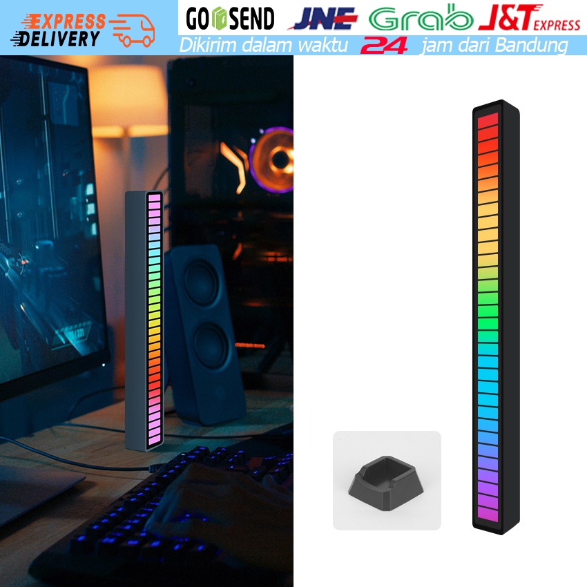 Lampu Atmosfera Ritme Suara / Lampu RGB Berbasis Suara / Lampu Tambahan / Untuk Menciptakan Suasana 