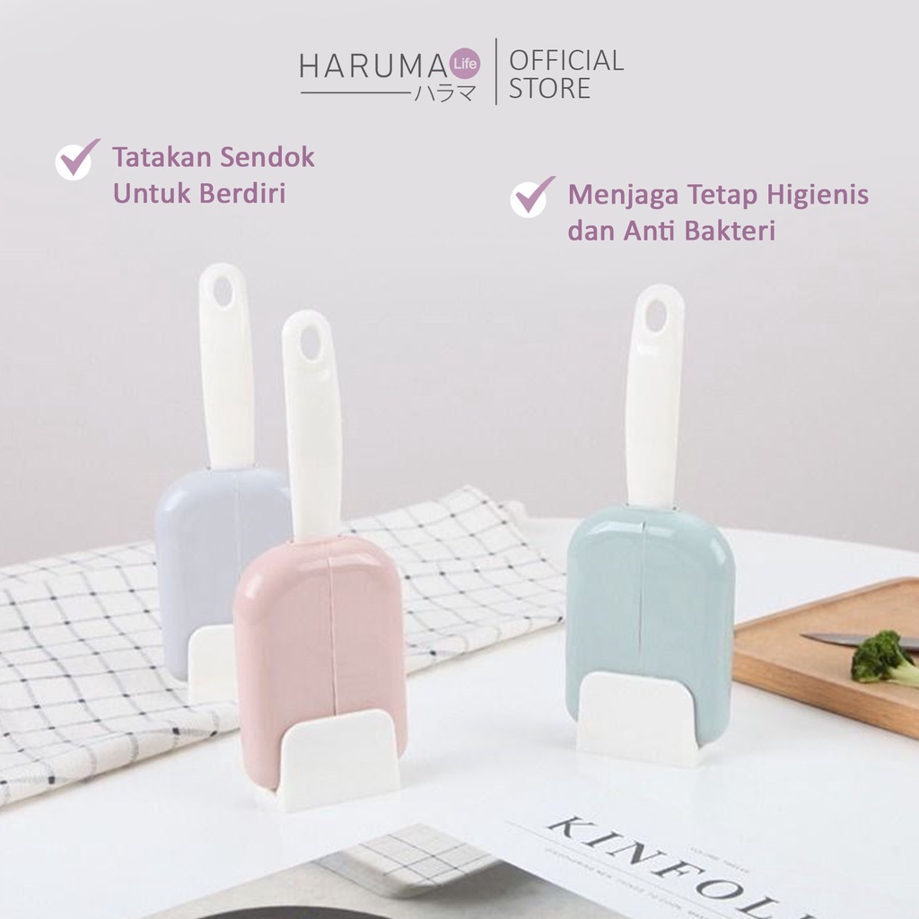 Sendok Nasi Dengan Penutup Cover / Centong Nasi Penutup Otomatis / Centong Ajaib / Alat Centong Nasi