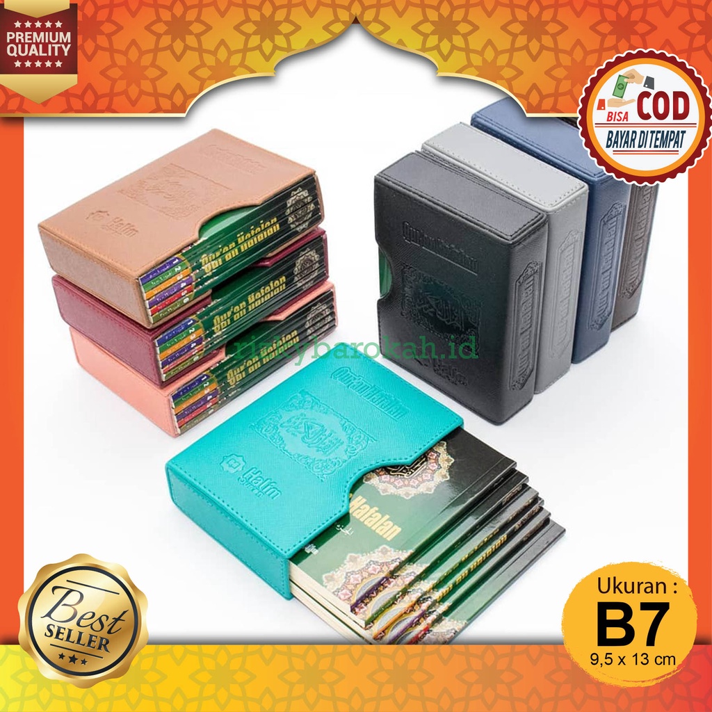 Alquran Hafalan Mujazza Per 5 Juz Rubu Ukuran B7 Saku Box Kulit Tanpa Terjemahan Al Qur'an Kecil Min