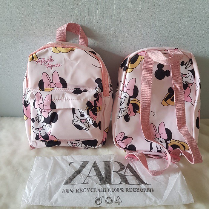 Tas Ransel anak Zara Kids mini pink