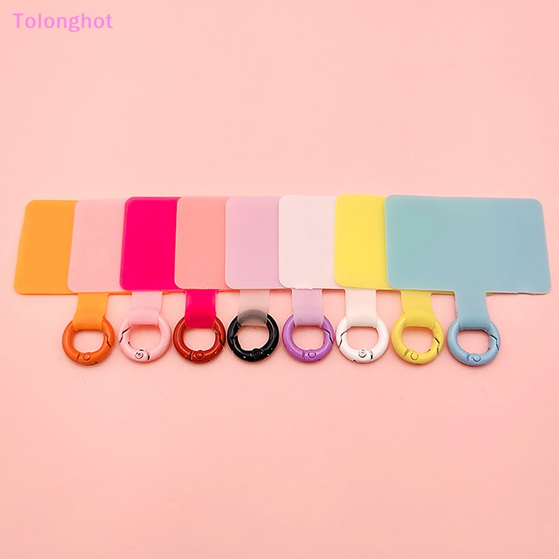 Tolonghot&gt; Ponsel Lanyard Klip Patch Tetap Logam Gesper Liontin Untuk Telepon Anti-lost Tahan Lama Universal Lanyard Tetap Kartu well