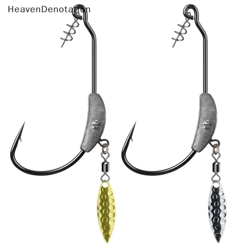 [HeavenDenotation] 4.5g 5.5g 7.2g Dengan Kait Engkol Timbal Dan Perut Lebar Payet Single Hook Path Sub Lead Head Hook HDV