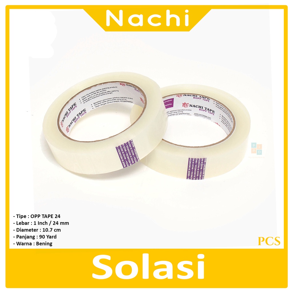 

NACHI - Lakban OPP Transparant 24mm - 1inch - Roll
