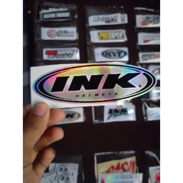 stiker helm INK stiker hologram
