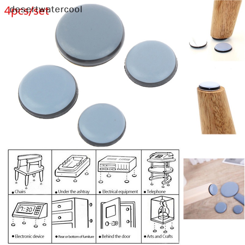 Deid 4pcs Furniture Slider Pad Alas Kaki Kursi Meja Sudut Kaki Pelindung Pintu Penyangga Martijn