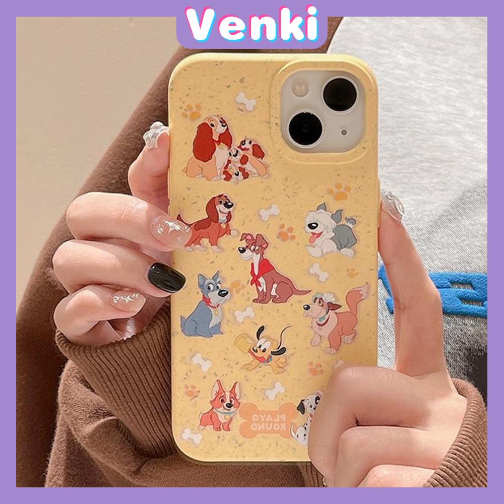 Venki - Untuk iPhone 11 Case Ramah Lingkungan Degradable Case Halus Pelindung Gandum Case Segar Multi Breed Dog Kompatibel iPhone 14 Pro max 13 Pro max 12 Pro Max 11 xr xs max 7 8 Plus