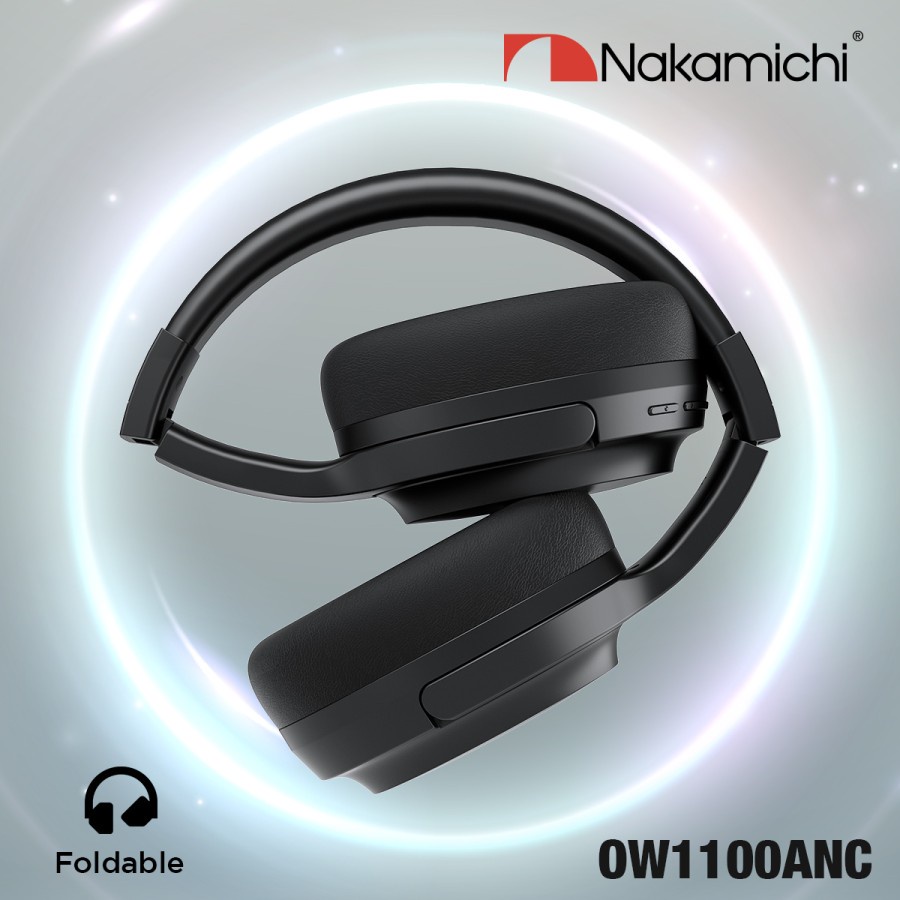 NAKAMICHI Headphone Bluetooth Wireless V5.0 OW1100ANC Headset Active Noise Cancelling Foldable