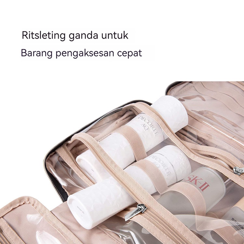 【Debora Mall】tahan air berkapasitas besar TAS KOSMETIK /Tas kosmetik perjalanan wanita/TAS SKINCARE / TAS PERLENGKAPAN MANDI/tas penyimpanan portabel wanita