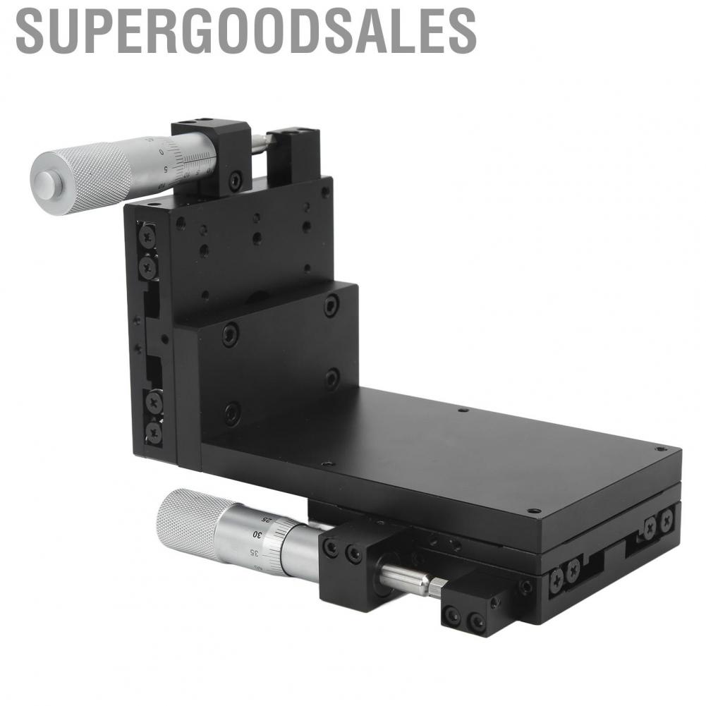 Supergoodsales Slide Table  Anodized Exterior Reliable Manual Linear Stage Aluminum Alloy for Optical Fiber Coupling Mechanical Equipment Positioning