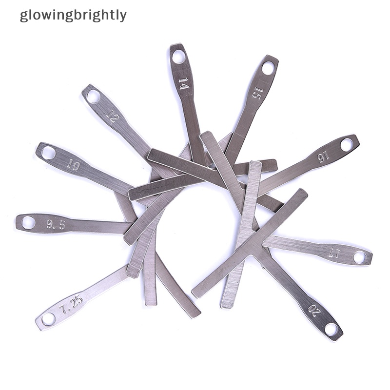 [glowingbrightly] Set 9alat Luthier Understring radius gauge Untuk setup Gitar Dan bass TFX