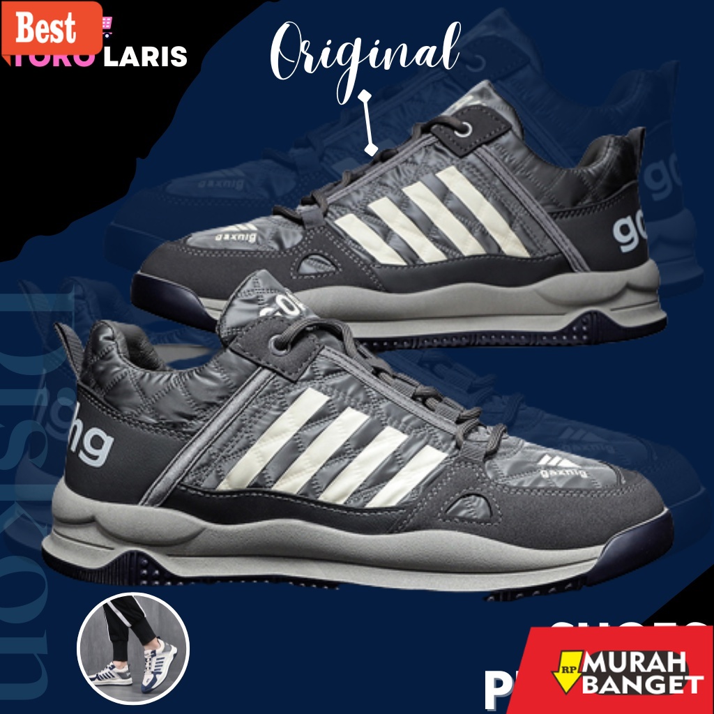 Sneakers pria terbaru- Sepatu Sneaker Import GAXING PRO Sepatu Lembut Dan Lentur Sepatu Cassual Terbaru Import Premium