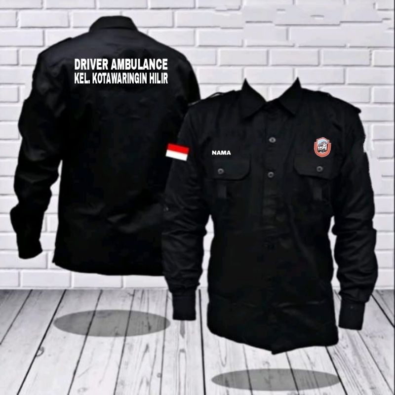 Kemeja driver ambulance baju driver ambulance kemeja driver ambulanbaju driver ambulan seragam drive