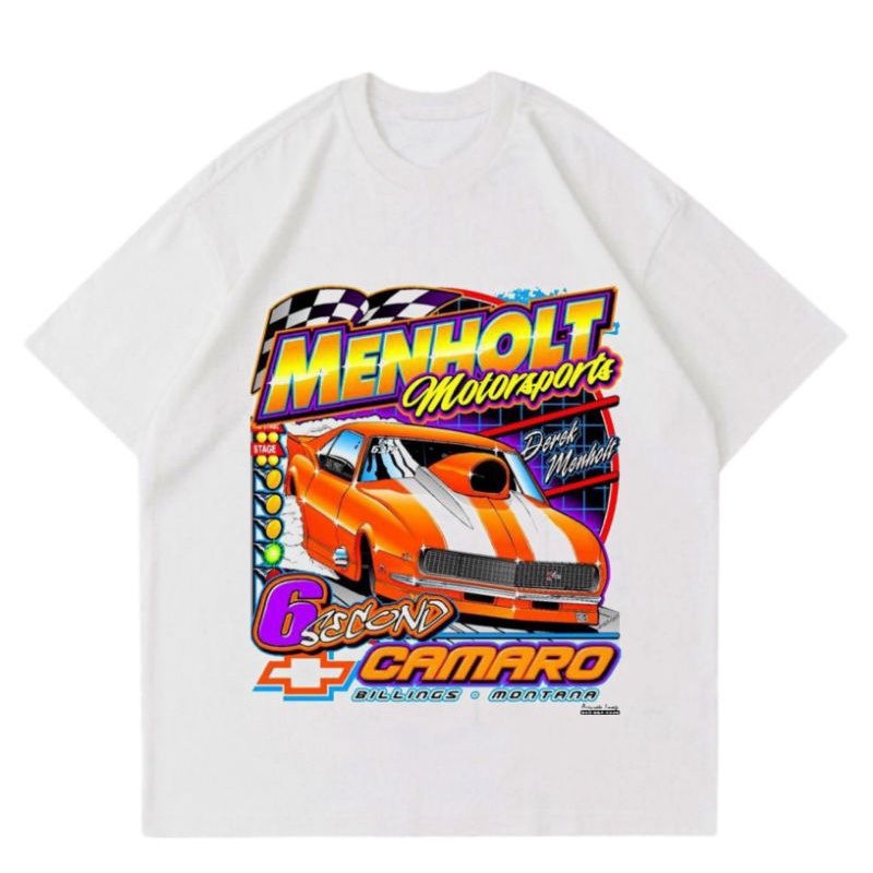 KAOS NASCAR RUMBLE | MENHOLT MOTORSPORTS | CAMARO | BAJU MOBIL BALAP | T SHIRT RACING CAR | BOOTLEG|