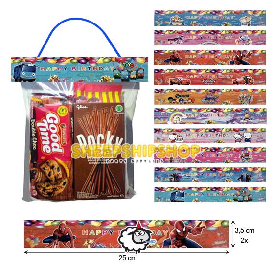 

PLASTIK OPP TALI 25X30CM Isi 10 Pcs / Plastik Bingkisan Snack Ulang Tahun