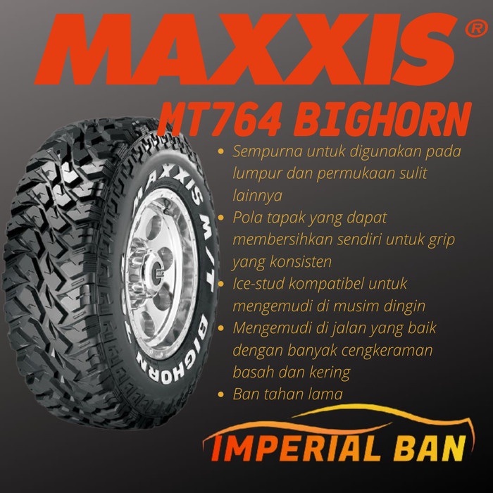 265/65 R17 Maxxis MT764 Bighorn MT Size - Ban Mobil Fortuner Pajero