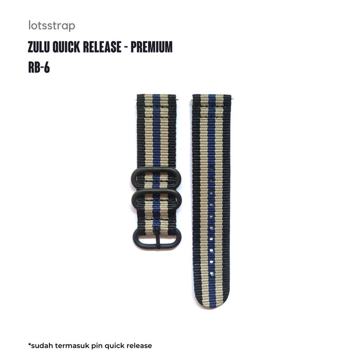 Tali Jam Nylon Zulu Strap Premium Ballistic - Quick Release Strap RB6