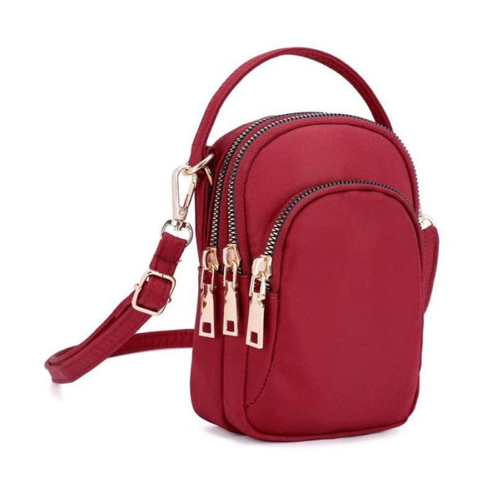 Tas Wanita Import Jinjing dan Selempang CHIBAO Mini CB8182 8182 - Red