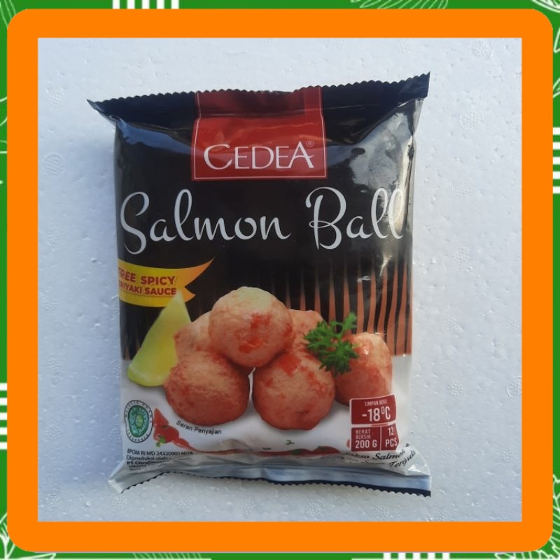 

Cedea salmon ball 12 pcs 200 gram free spicy teriyaki sauce bakso salmon harga murah Best Seller