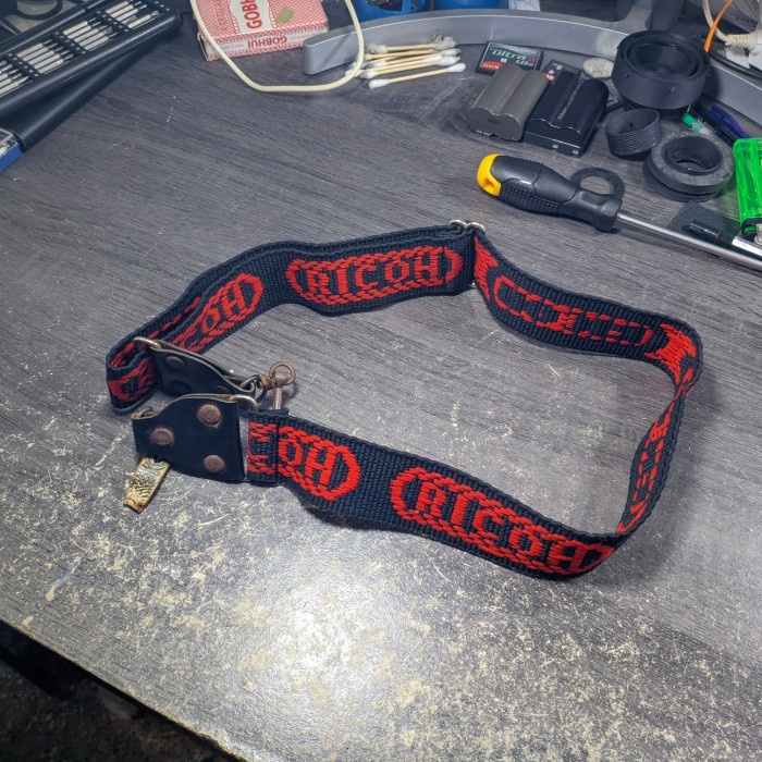 Vintage RIcoh Camera Strap Cloth Tebal X Pentax Leica Canon Contax