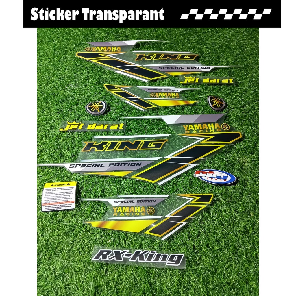 Striping Transparan List Sticker Variasi rx king
