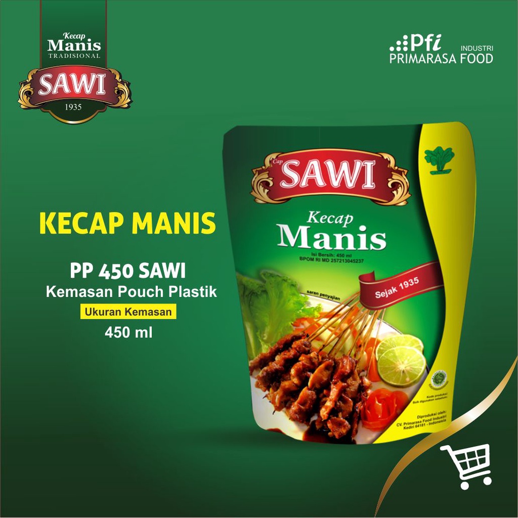 

Kecap Manis Cap Sawi kediri Refill 450ml